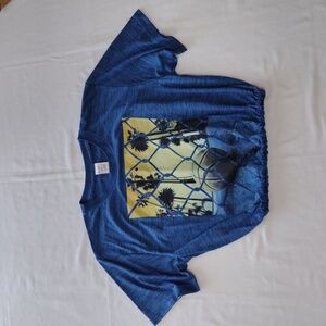 Pacific Youth Sport Top Size XL Blue Elastic Bottom